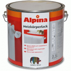 Эмаль алкидная для отопительных приборов Alpina Heizkorperlack белая 0,75 л.